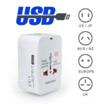 Corriente, voltaje y adaptadores 1 Reiseadapter Maxah