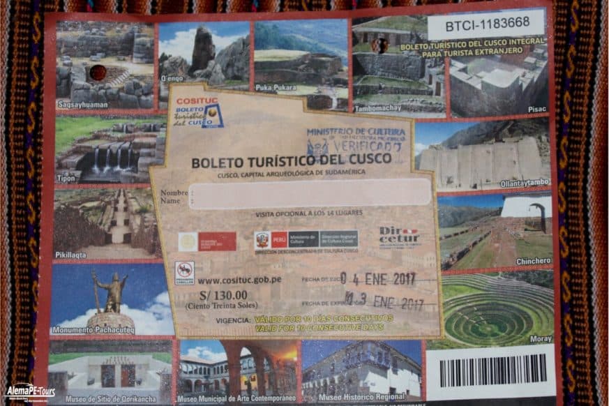 Boleto Turistico del Cusco Integral para Turistas Extranjero